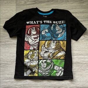 Black Buzz Lightyear Graphic T-Shirt